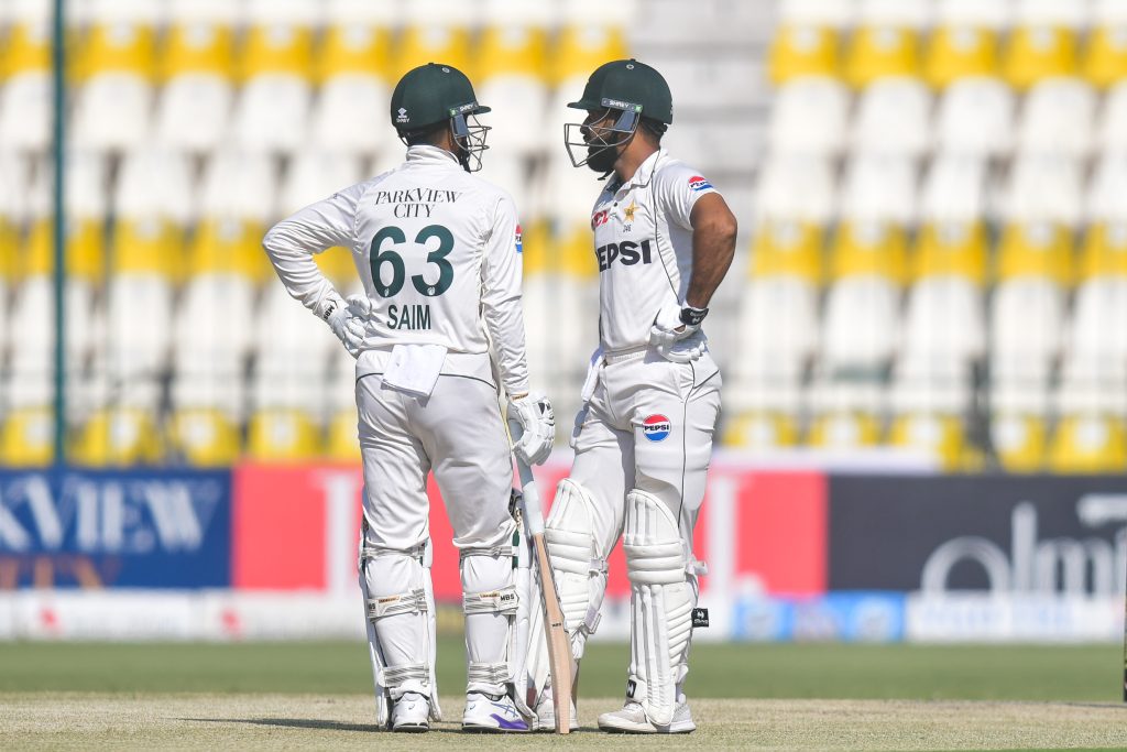 Pakistan vs. England 2nd Test: Early Struggles for Pakistan on a Deteriorating Pitch in Multan Kamran Ghulam and Saim Ayub