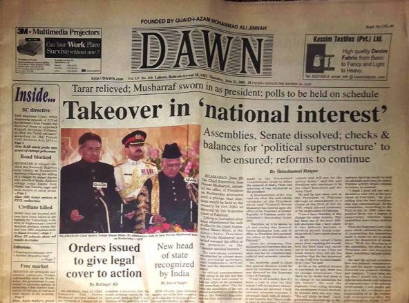 dawn 21 june musharraf