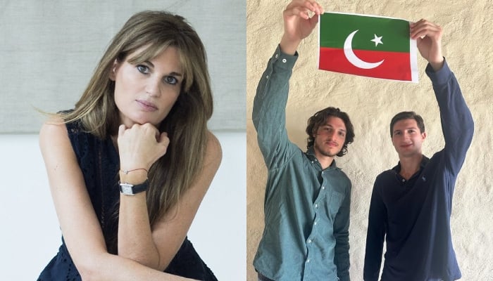 عام انتخابات: جمائمہ نے ایکس پر پی ٹی آئی کی حمایت میں کی گئی پوسٹ ڈیلیٹ کر دی jamima and imran khan sons