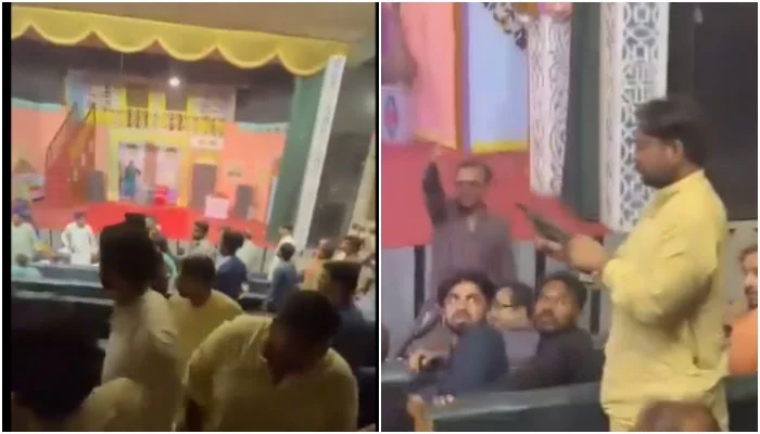 ملتان کے تھیٹر میں اسٹیج اداکارہ ندا چوہدری کی پرفارمنس کے دوران فائرنگ