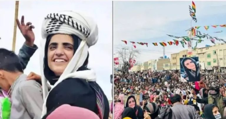 mah rang baloch protest