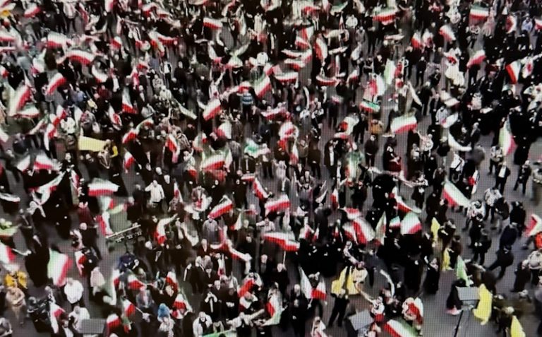 iran protest after attack