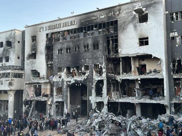 اسرائیل کی لبنان میں اسپتال پر بمباری؛ 12 ڈاکٹرز اور نرسیں جاں بحق lebanon hospital attacked