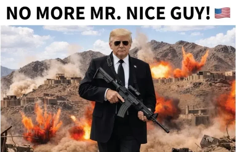 trum with gun